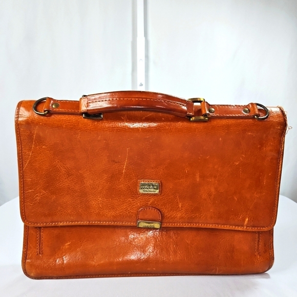 Condotti 100% Leather Handmade Briefcase - Picture 10 of 10